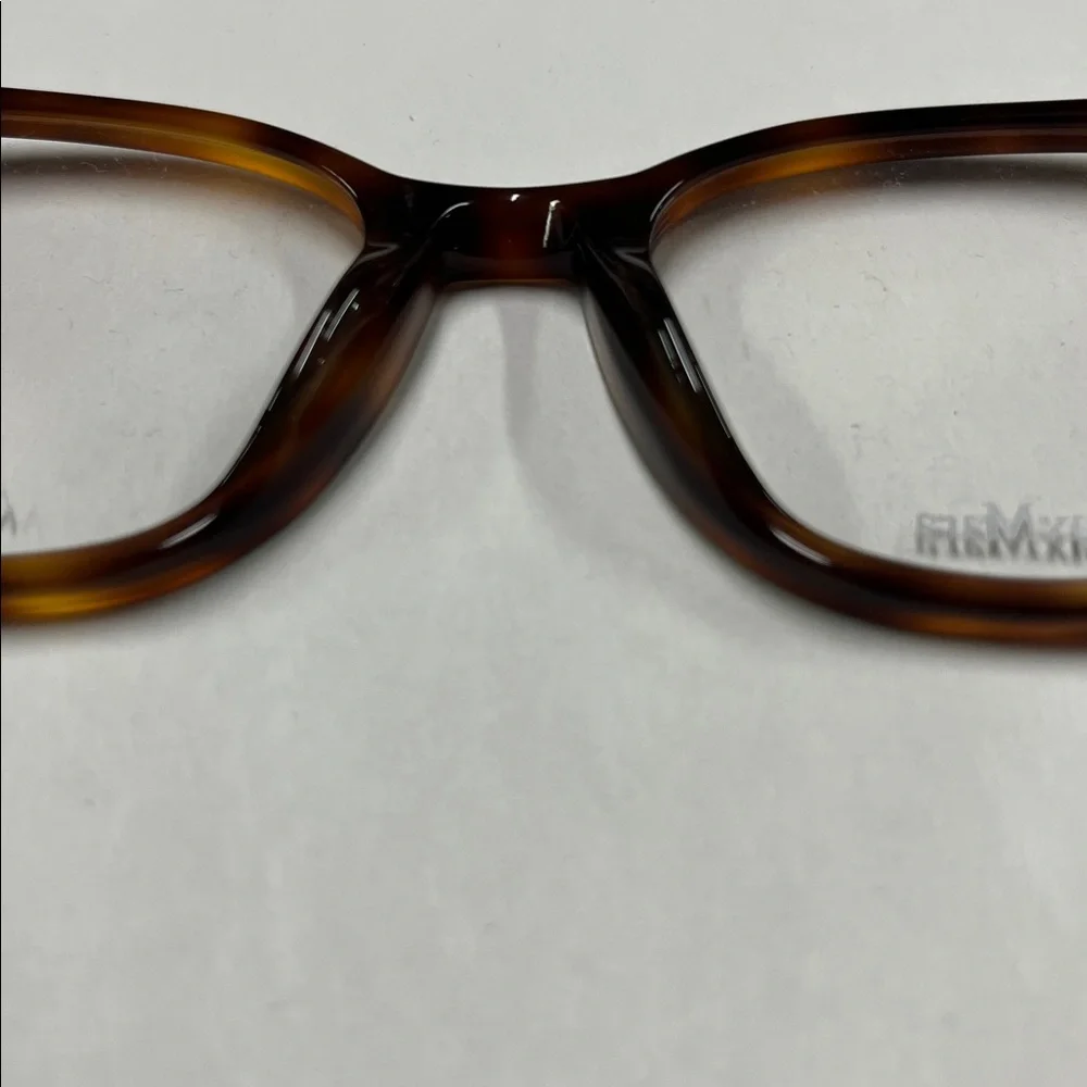 MAXMARA NWOT Women's Tortoise Modern Square 58-140 Springe Hinge Eyeglass Frame
